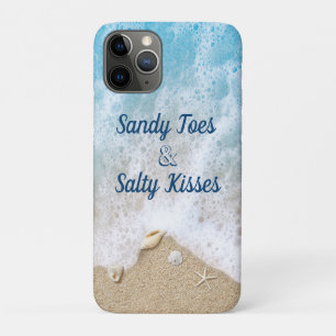 Blue Waves Sandy Toes Salty Kisses iPhone 11 Pro Case