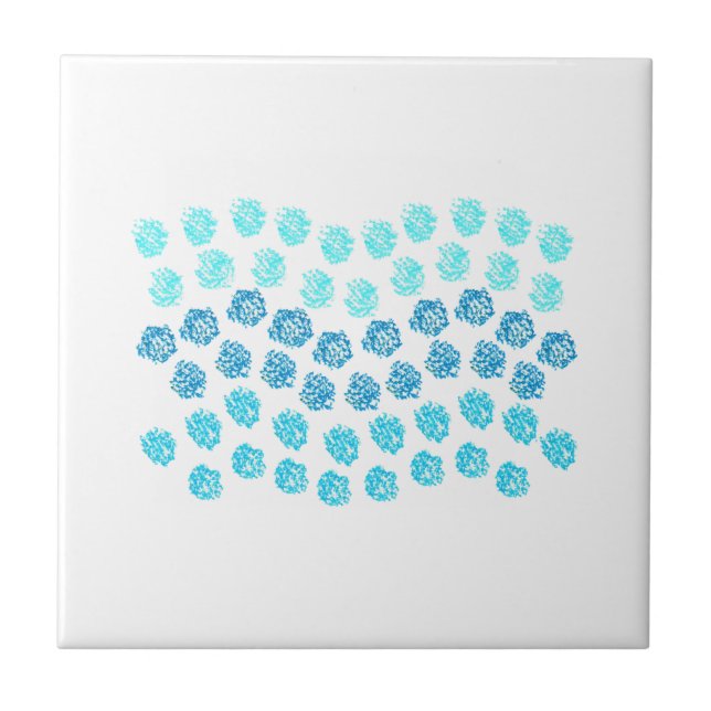 Blue Waves Small Ceramic Tile (Front)