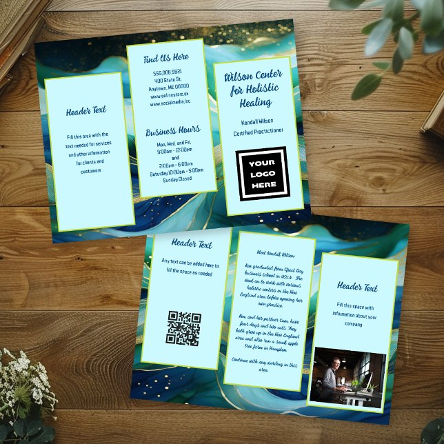 Blue Waves Tri-fold Business Flyer Brochure (Creator Uploaded)