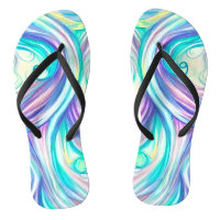 Blue Waves Twirls and Swirls Pattern