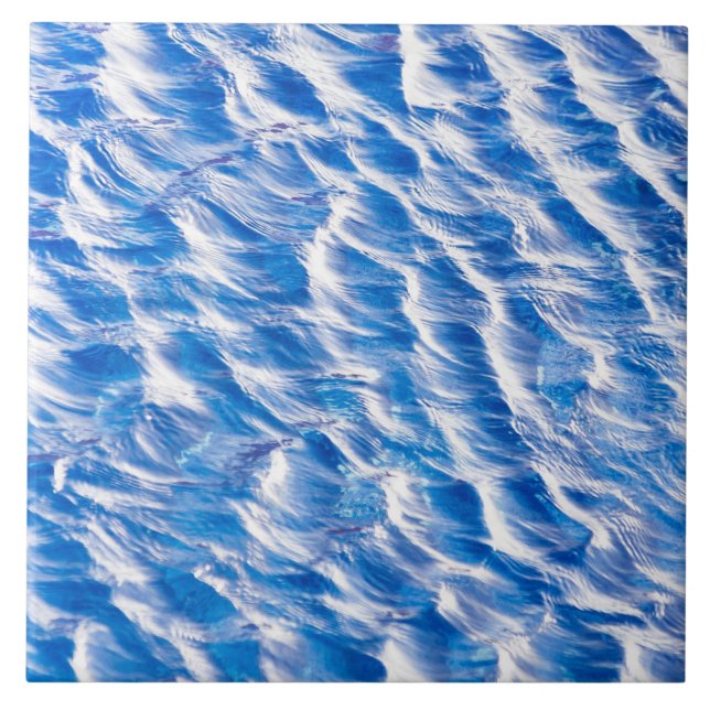 Blue wavy water tile (Front)