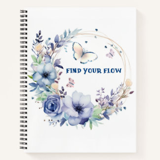 Blue Wearth Spiral Notebook