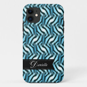 Blue Weave Abstract pattern iPhone 5 Case