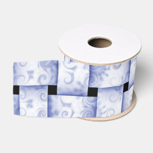 Blue weave grosgrain ribbon