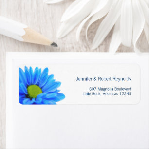 Blue Wedding Address Label Return Address Label