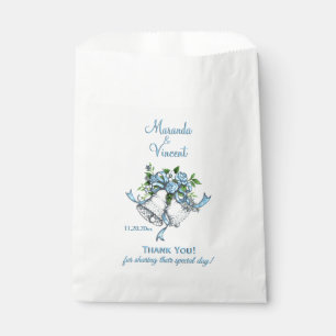 Blue Wedding Bells Favour Bag