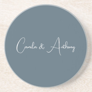 Blue Wedding Coaster