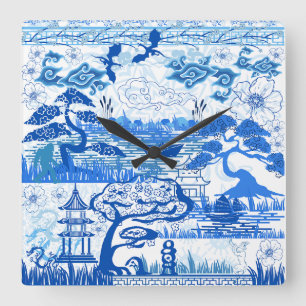 Blue weirdo clock