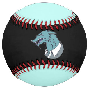 Blue Werewolf black and blue softball