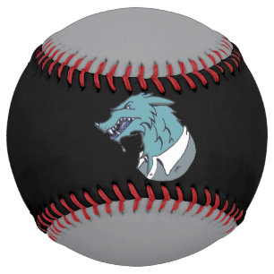 Blue Werewolf black and grey softball