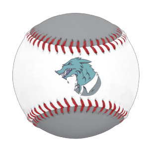 Blue Werewolf white and grey baseball