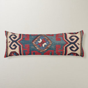 Blue Western Santa Fe Cowboy Style Ornate Body Cushion