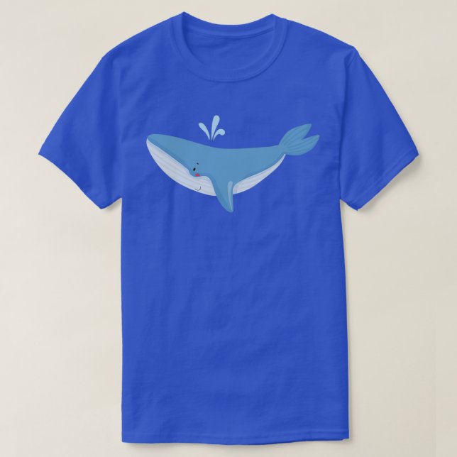 Blue Whale 75 1 T-Shirt (Design Front)