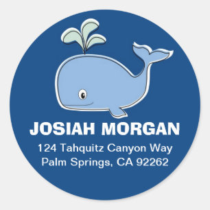 Blue Whale Address Labels