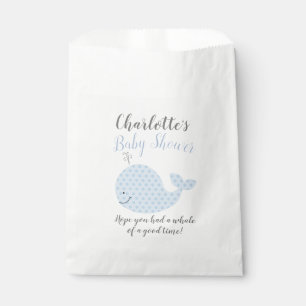 Blue Whale Baby Shower Party Favour Bags