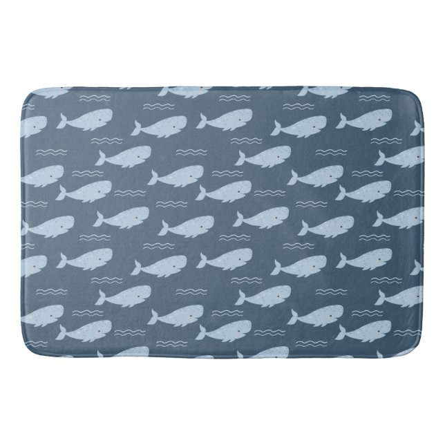 Blue whale bath mat (Front)