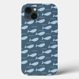 Blue whale iPhone 13 case