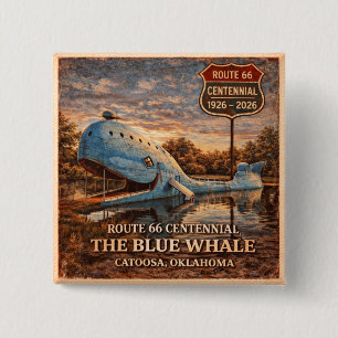 Blue Whale Catoosa Route 66 Jacket Pin Gift