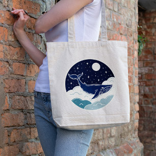 Blue Whale Dream Tote Bag