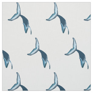 Blue Whale Fabric