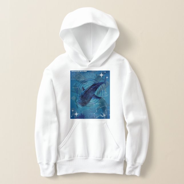  Blue whale Hoodie printed both side  (Laydown)