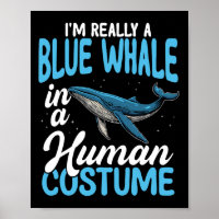 Blue Whale In Human Costume Funny