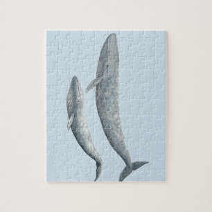 Blue whale jigsaw puzzle