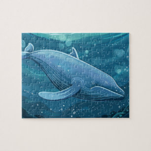 Blue whale   jigsaw puzzle
