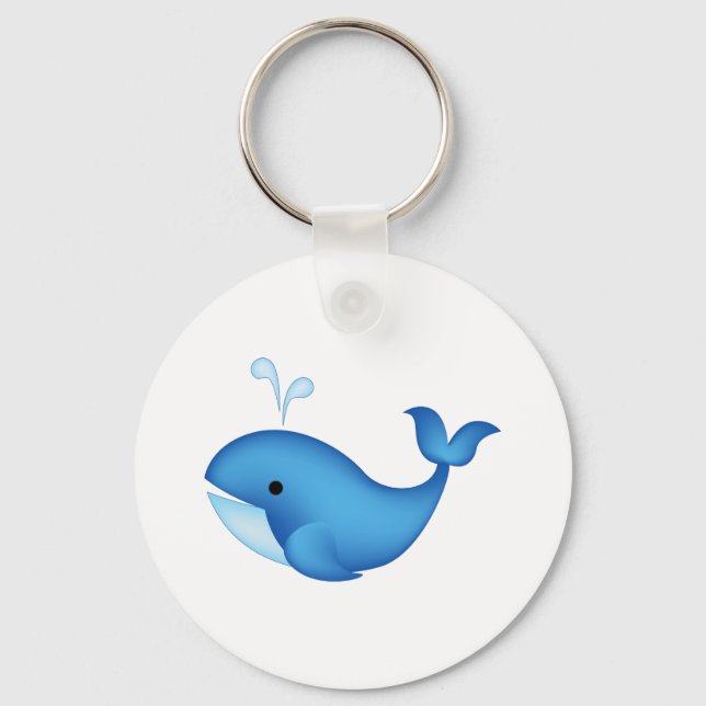 Blue whale key ring (Front)