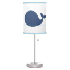 Blue Whale Lamp with Blue Trim