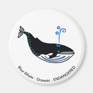 Blue whale - magnet