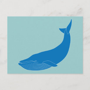 Blue Whale Marine Mammals Wildlife Oceans Postcard