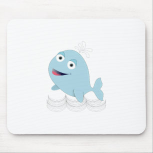 Blue Whale Mouse Pad