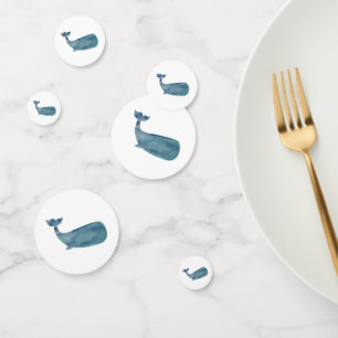 Blue Whale Painting Party Confetti