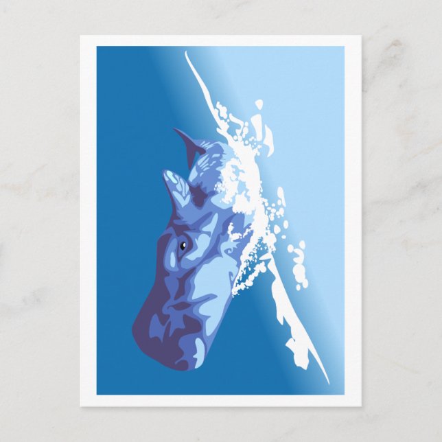 Blue Whale Postcard (Front)