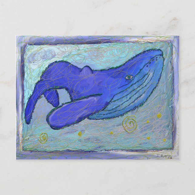 Blue Whale Postcard (Front)
