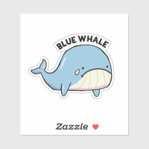 Blue Whale Sad Whale Pun Die-Cut