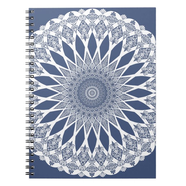Blue Whale Shark Tristyns Mandala Notebook (Front)