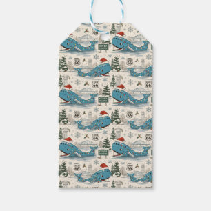 Blue Whale Stocking Stuffer Cheer Gift Tags