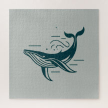 Blue Whale Swimming illustration