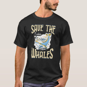 Blue Whale Tail Humpback Whales Quotes Right Anima T-Shirt