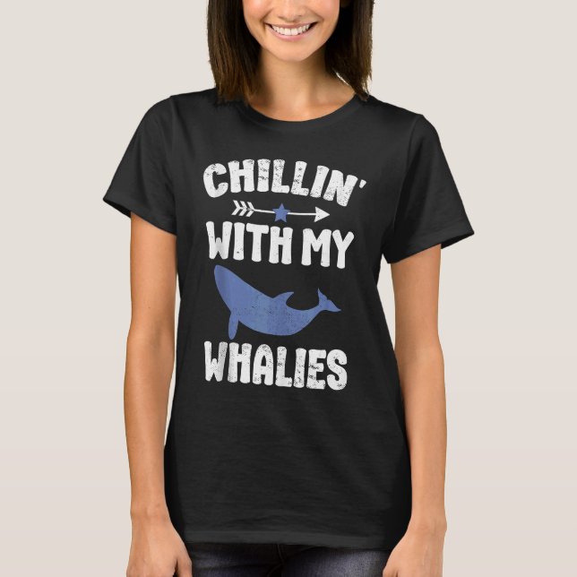 Blue whale watching cetacean   1 T-Shirt (Front)