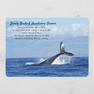 Blue Whale Wedding Invitation