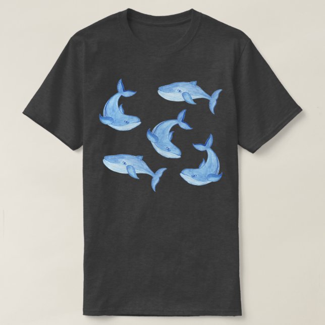 Blue Whales 2 T-Shirt (Design Front)