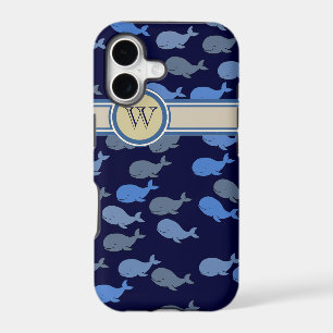 blue whales custom monogram