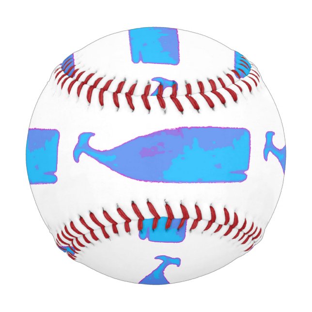 blue whales customised Thunder_Cove any colour Baseball (Front)