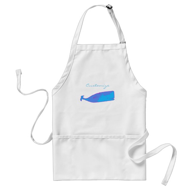 blue whaleThunder_Cove any colour Standard Apron (Front)