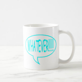 Blue Whatever Speech Bubble Coffee Mug