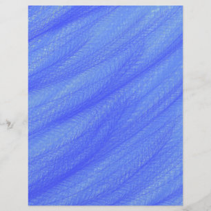 Blue Wheat Field Scrapbook Paper 2-Sided Page