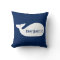 Blue Whimsical Whale Personalised Children's
